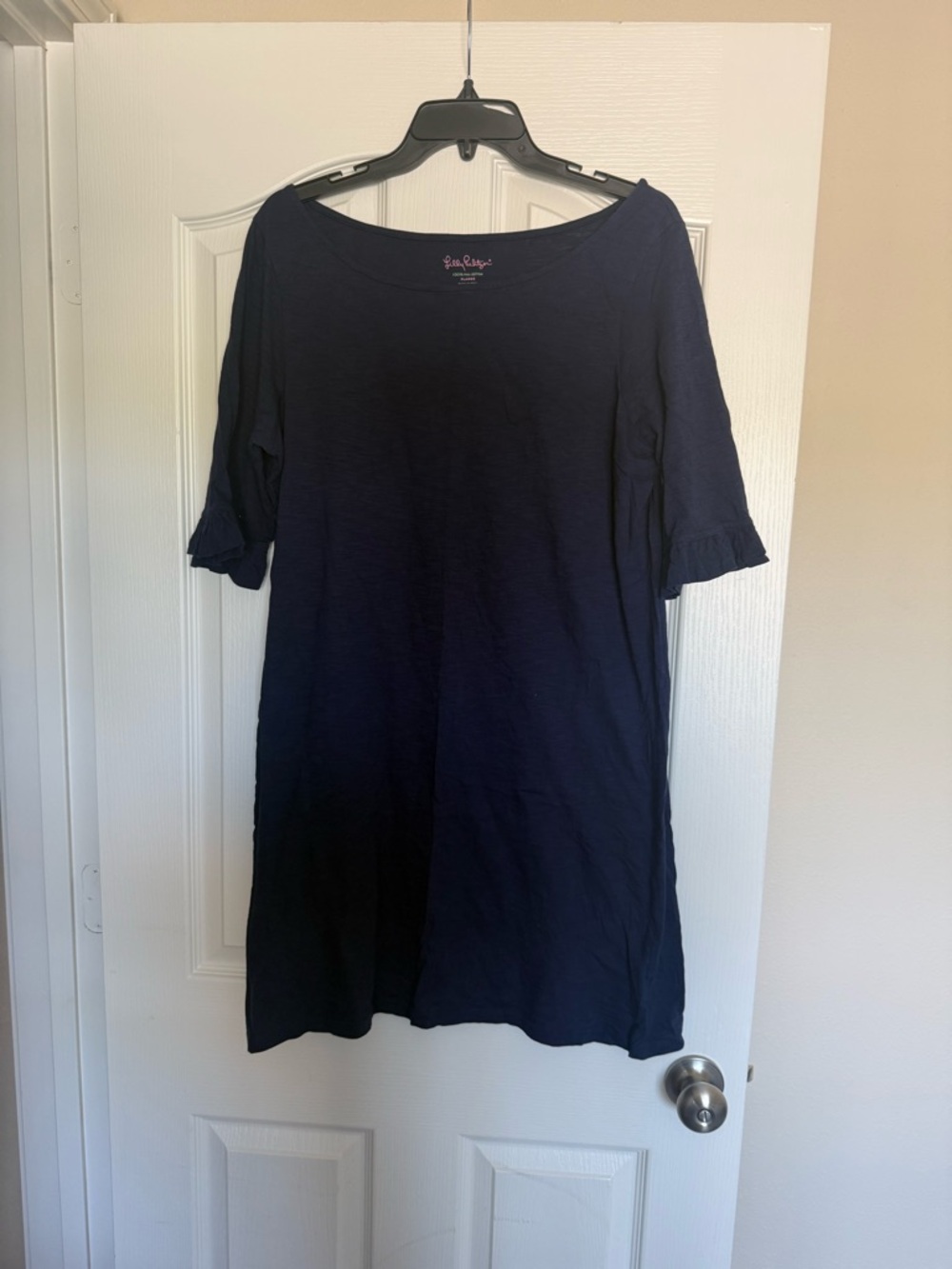Lilly Pulitzer Navy Cotton Tee Dress